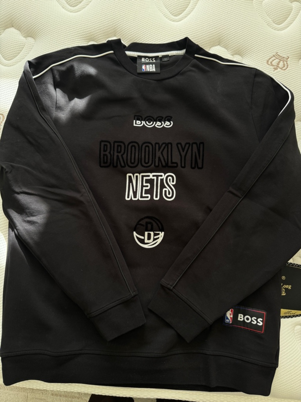 Boss Black Brooklyn Nets Crewneck Sweatshirt